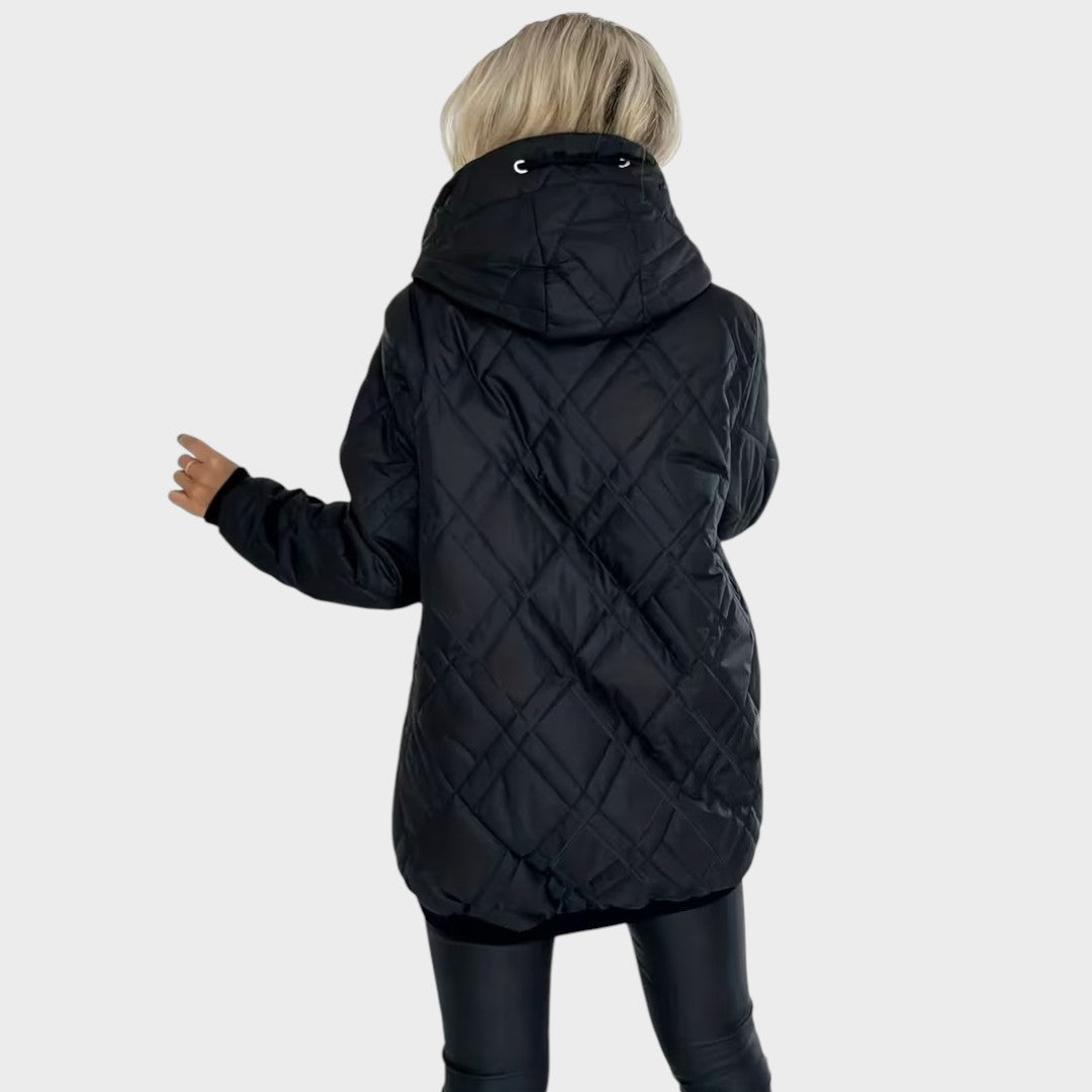 Chaqueta Acolchada con Capucha y Cremallera