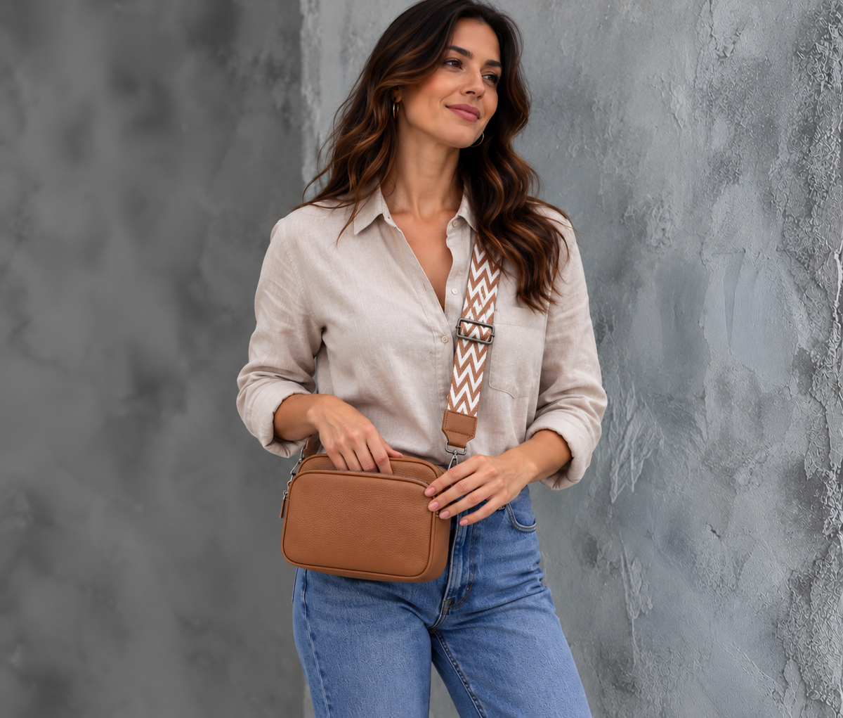 Bolso de Hombro - Marrón