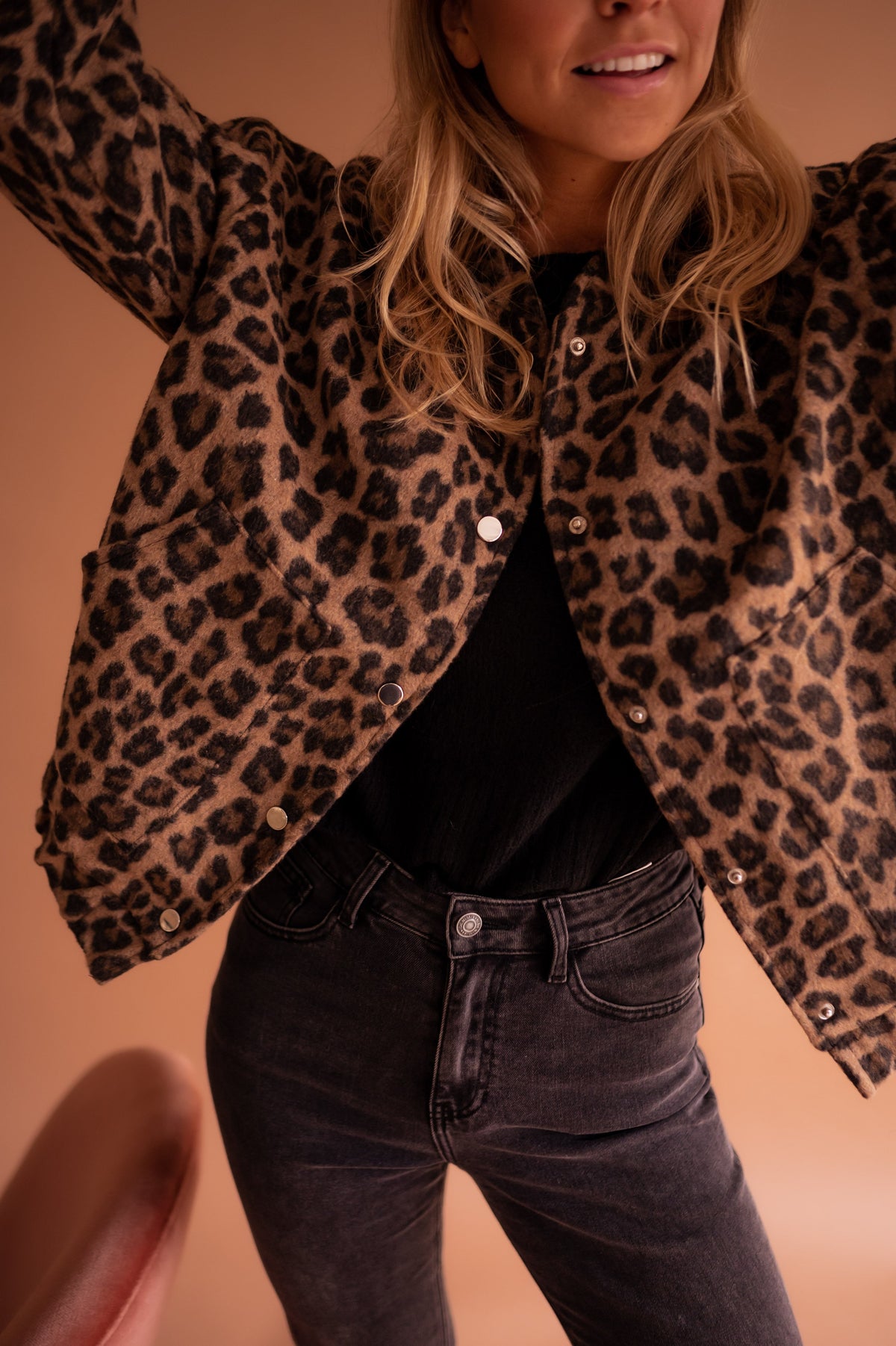 Cazadora Bomber de Leopardo