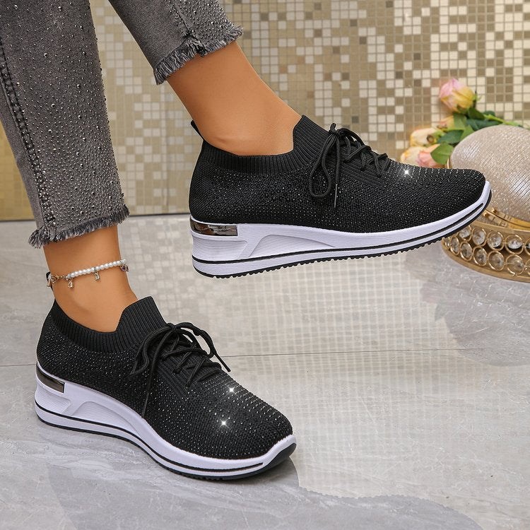 Zapatillas de Punto con Brillo