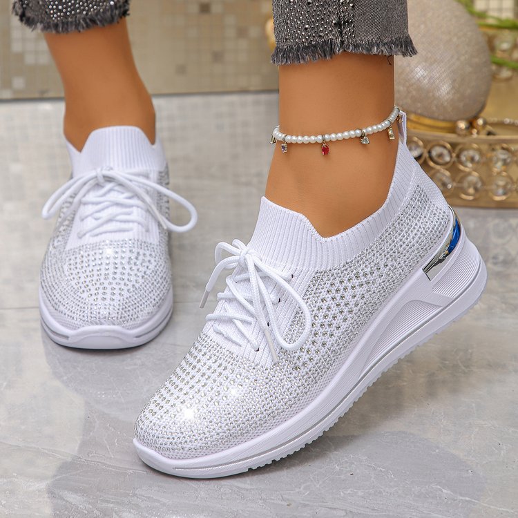 Zapatillas de Punto con Brillo
