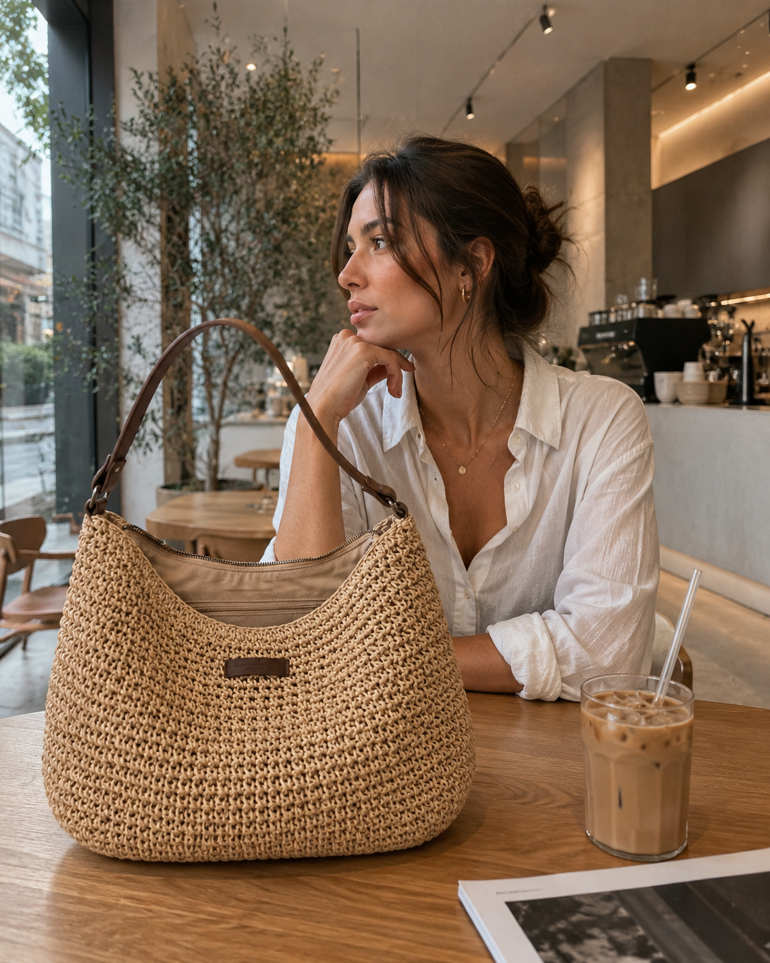 Bolso de Hombro Trenzado