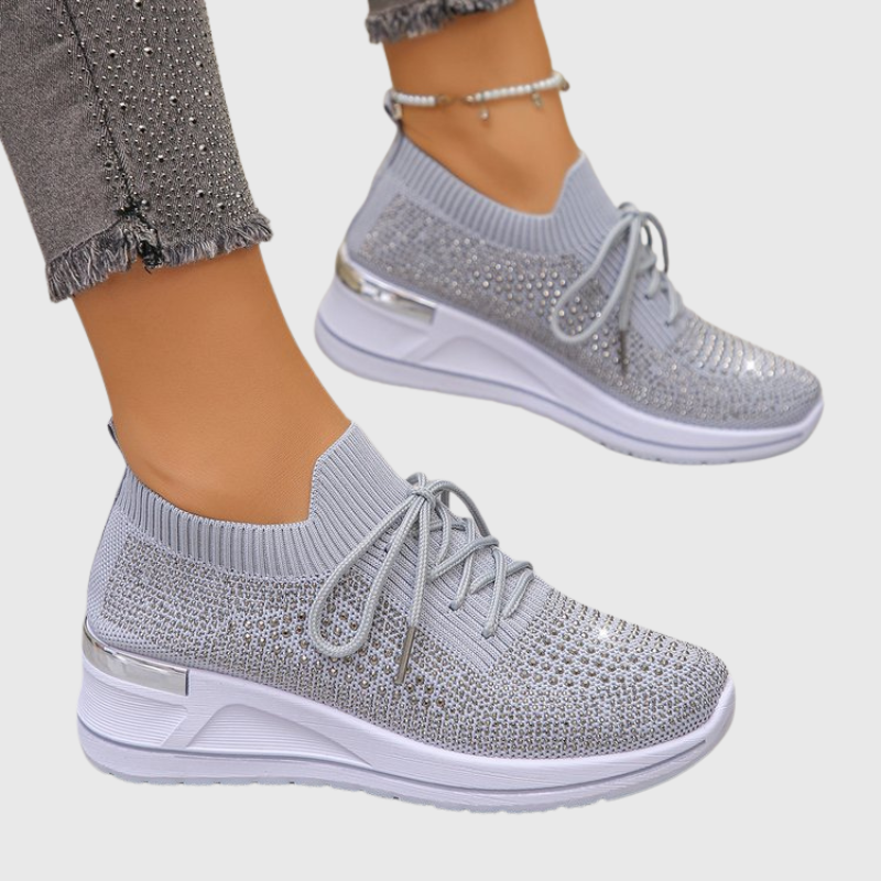 Zapatillas de Punto con Brillo