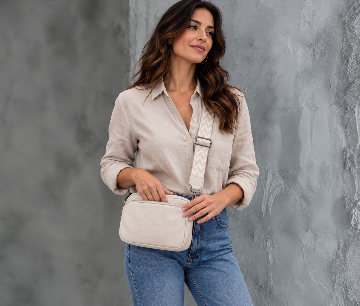 Bolso de Hombro - Crema