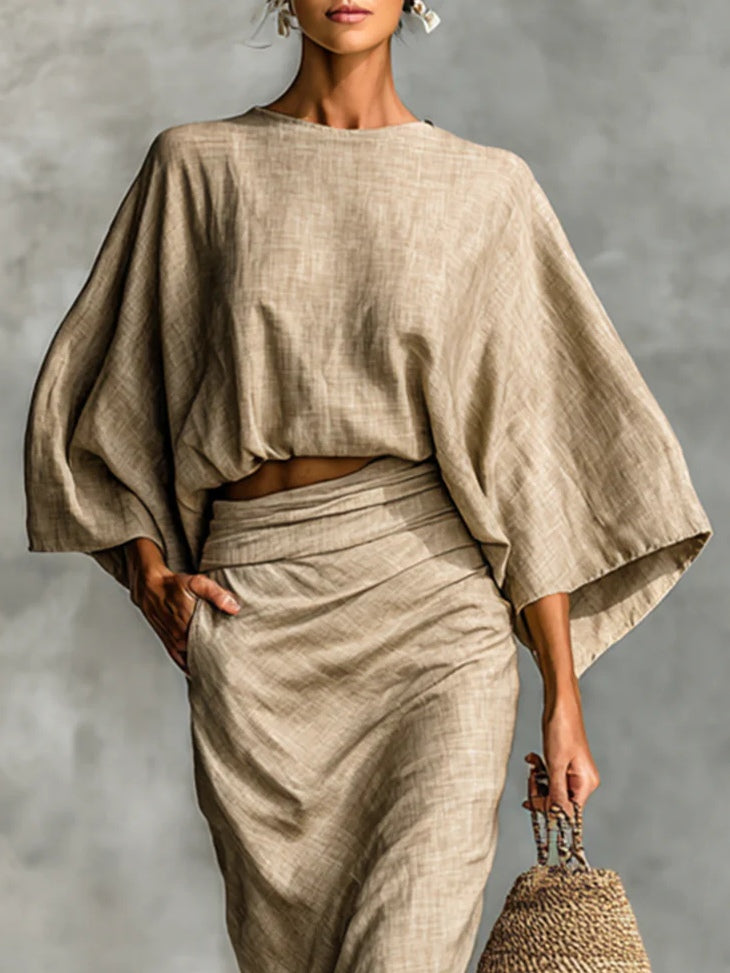 Conjunto de Top y Falda Larga