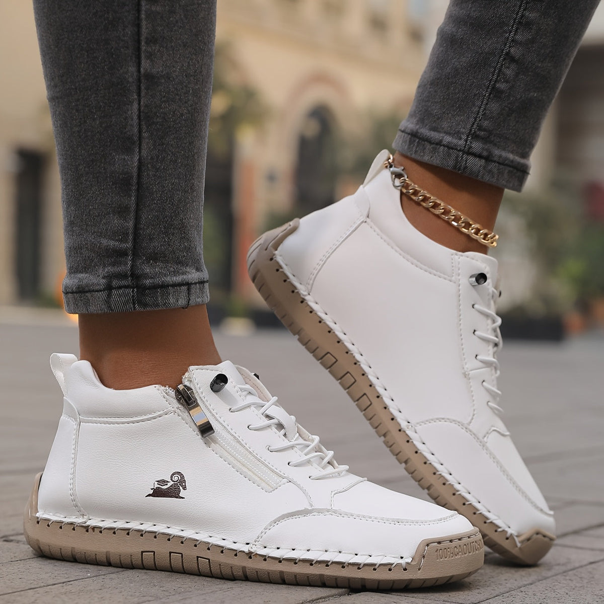 Zapatillas de Confort con Cremallera