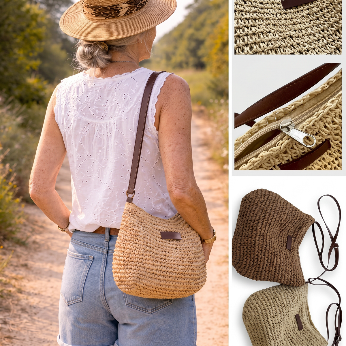 Bolso de Hombro Trenzado