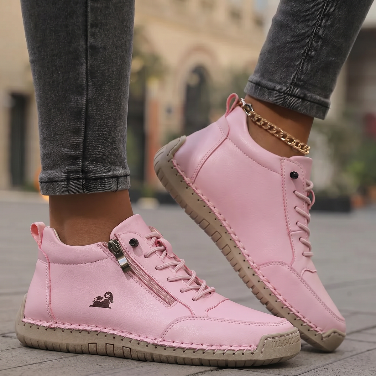 Zapatillas de Confort con Cremallera