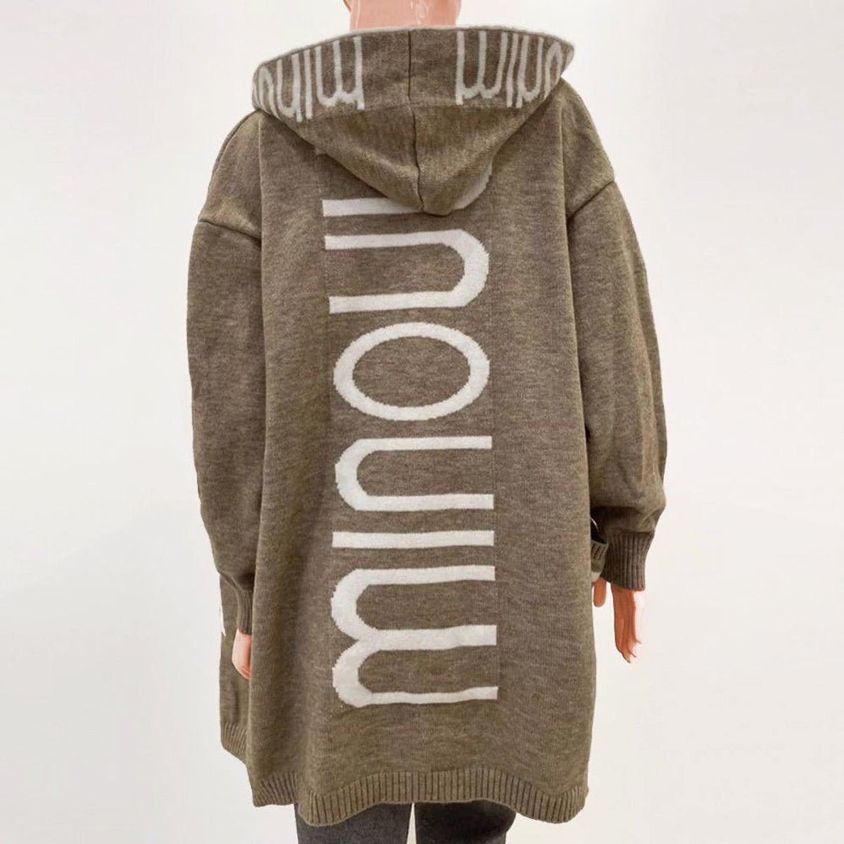 Rosabel | Cardigan in Maglia con Cappuccio e Davanti Aperto