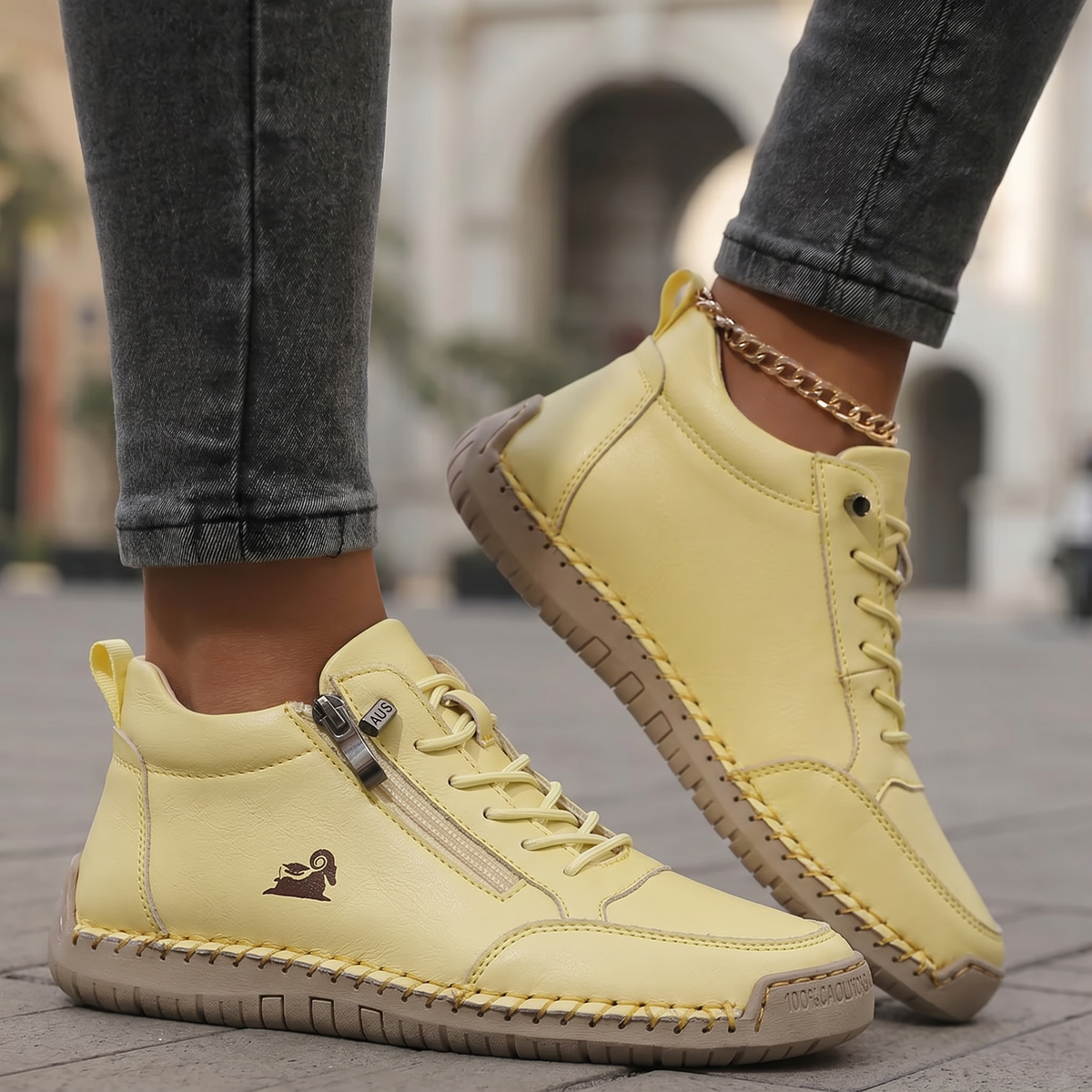 Zapatillas de Confort con Cremallera